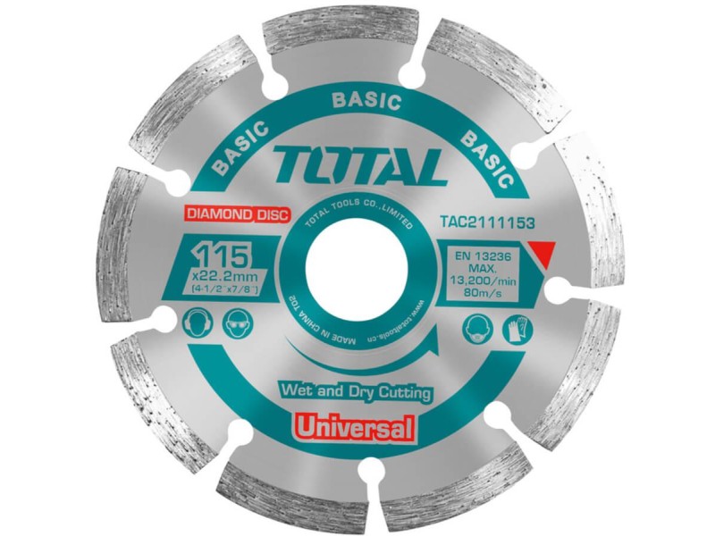 TOTAL ΔΙΑΜΑΝΤΟΔΙΣΚΟΣ UNIVERSAL 115 Χ 22.2mm (TAC2111153)