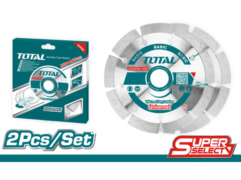 TOTAL SET DIAMOND DISCS 2PCS 115mm (TAC21111532)