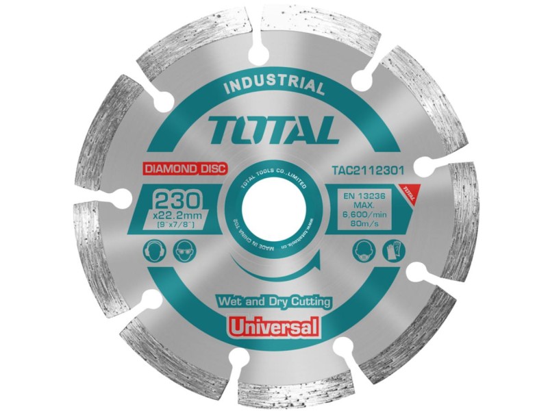 TOTAL DIAMOND DISC UNIVERSAL 230 X 22.2mm (TAC2112301)