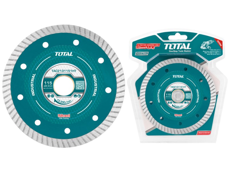 TOTAL ULTRATHIN DIAMOND DISC UNIVERSAL 115 X 22.2mm X 1.2mm (TAC2131151HT)