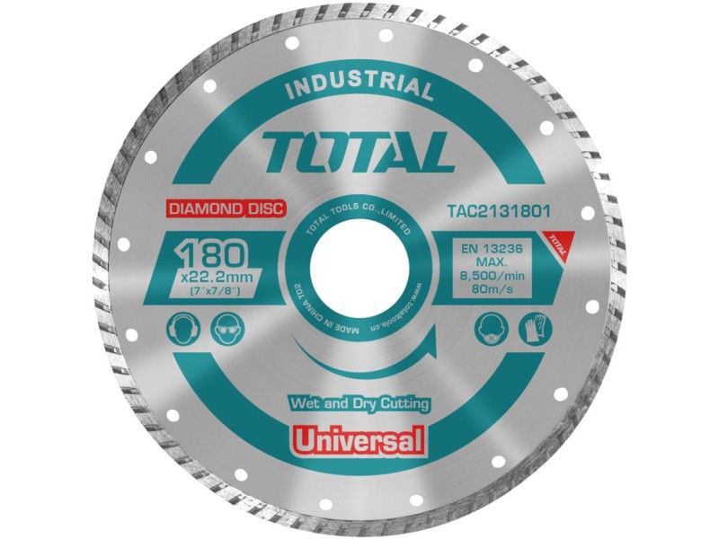 TOTAL ΔΙΑΜΑΝΤΟΔΙΣΚΟΣ UNIVERSAL TURBO 180 Χ 22.2mm (TAC2131801)