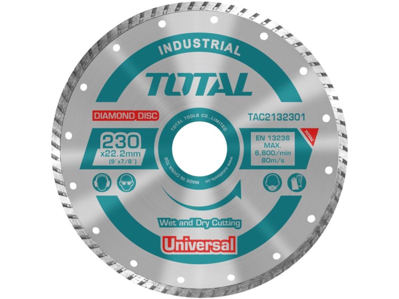 TOTAL ΔΙΑΜΑΝΤΟΔΙΣΚΟΣ UNIVERSAL TURBO 230 Χ 22.2mm (TAC2132301)