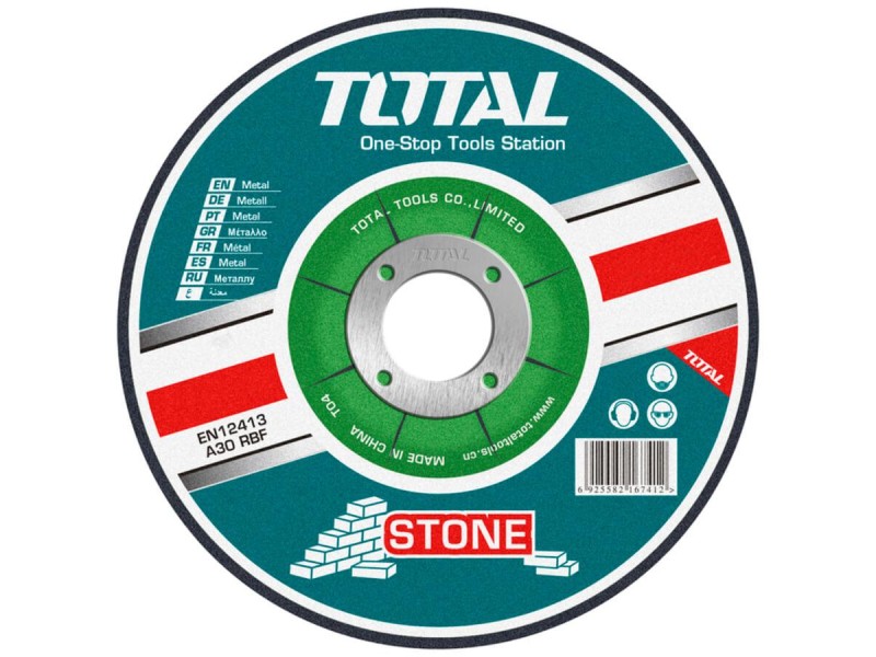 TOTAL ABRASIVE STONE CUTTING DISC 125 X 3mm (TAC2221251)