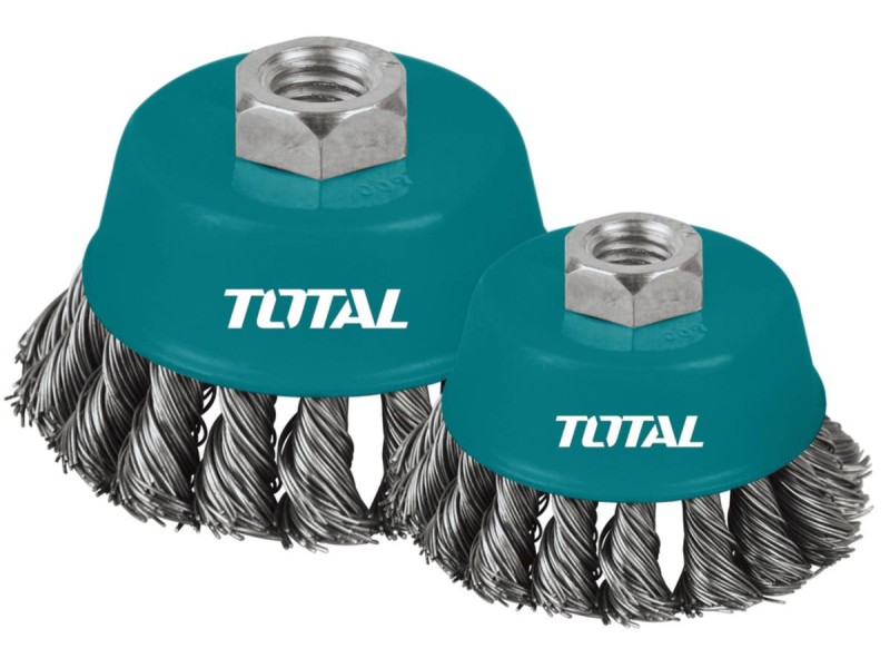 TOTAL WIRE CUP TWIST BRUSH 75mm (TAC32031)