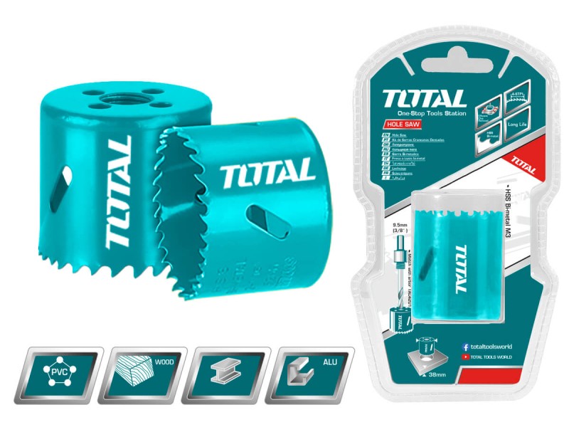 TOTAL Bi-metal HOLE SAW 22mm (TAC410221)