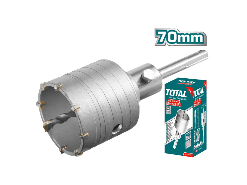 TOTAL ΔΙΑΜΑΝΤΟΚΟΡΩΝΑ ΜΠΕΤΟΥ SDS - PLUS 70mm (TAC430701)