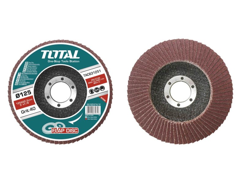 TOTAL FLAP DISC 125mm P40 (TAC631251)