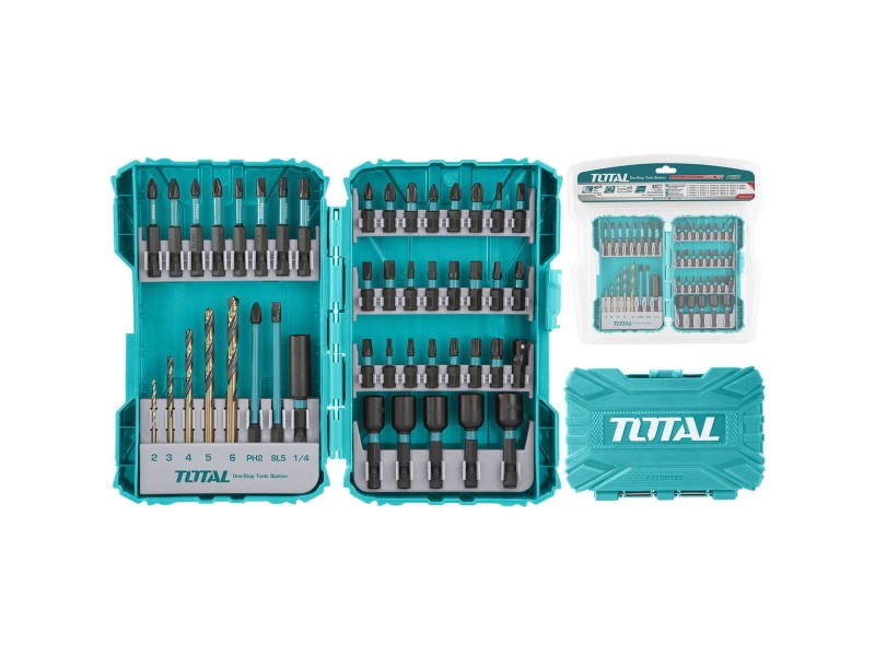 TOTAL 45PCS IMPACT SCREWDRIVER BIT SET (TACSDL24502)