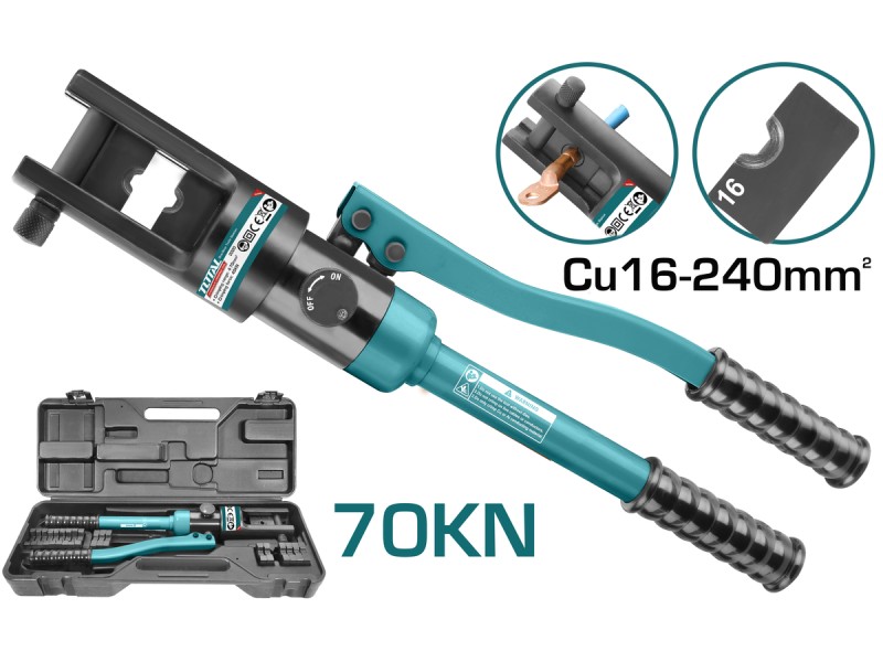 TOTAL ΥΔΡΑΥΛΙΚΗ ΠΡΕΣΑ ΑΚΡΟΔΕΚΤΩΝ Cu 16-240mm2 (THCT0240)