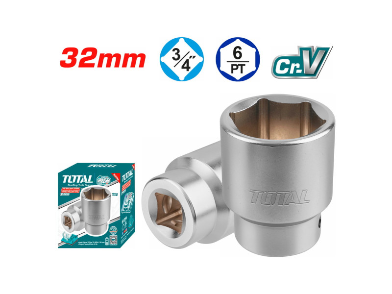 TOTAL 3/4" Hexagonal socket 32mm (THHAST34321)