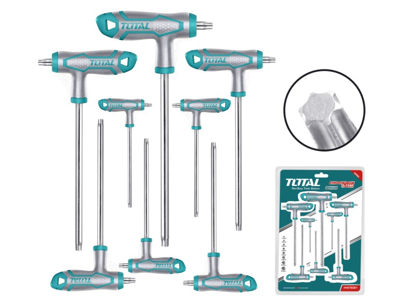 TOTAL ΣΕΤ ΤΑΦ TORX 8ΤΕΜ (THHW8083)