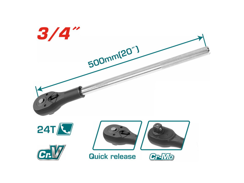 TOTAL 3/4" Ratchet wrench (THT106346)