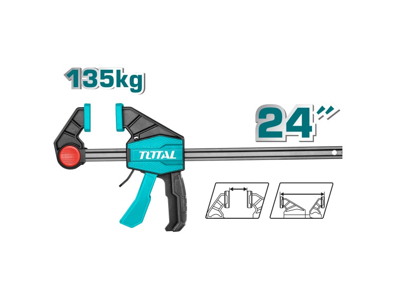 TOTAL ΕΠΑΓΓ. ΣΦΙΓΚΤΗΡΑΣ ΜΑΡΑΓΚΩΝ ΑΥΤΟΜΑΤΟΣ 24" / 80X600mm (THT1346802)