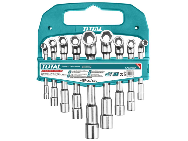 TOTAL L-ANGLED SOCKET WRENCH SET 9PCS (TLASWT0901)