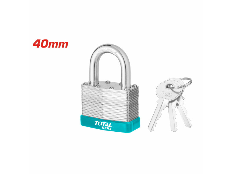 TOTAL Laminated padlock 40mm (TLPK36401)