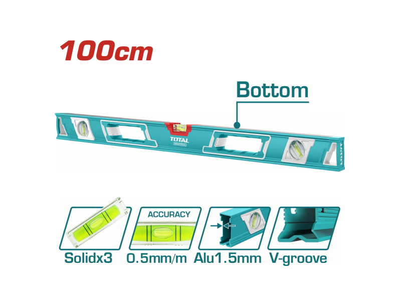 TOTAL Spirit level 100cm (TMT210086)