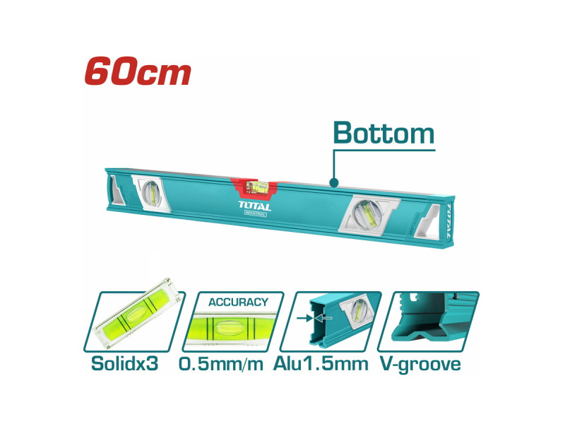 TOTAL Spirit level 60cm (TMT26086)