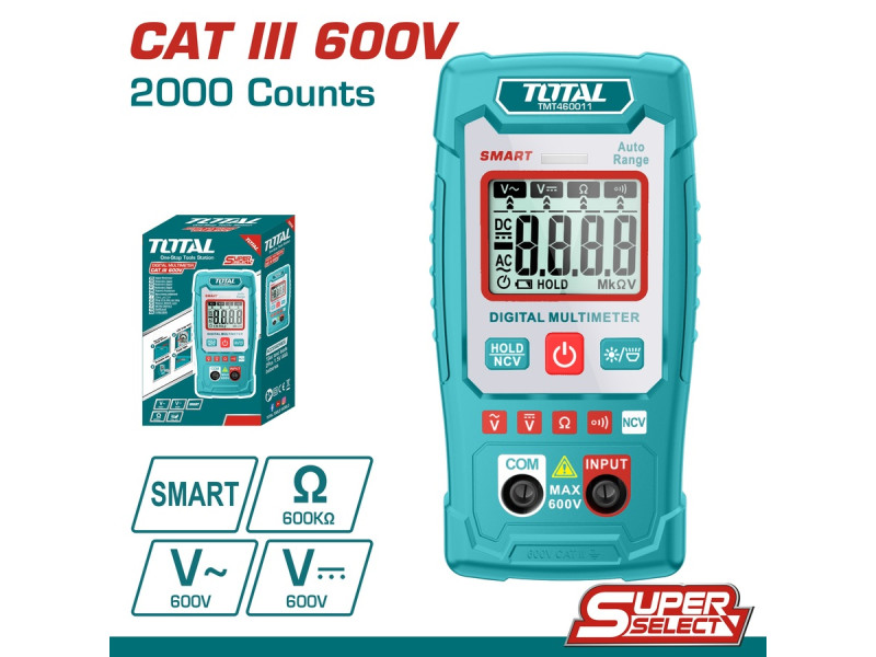 TOTAL Digital multimeter (TMT460011)