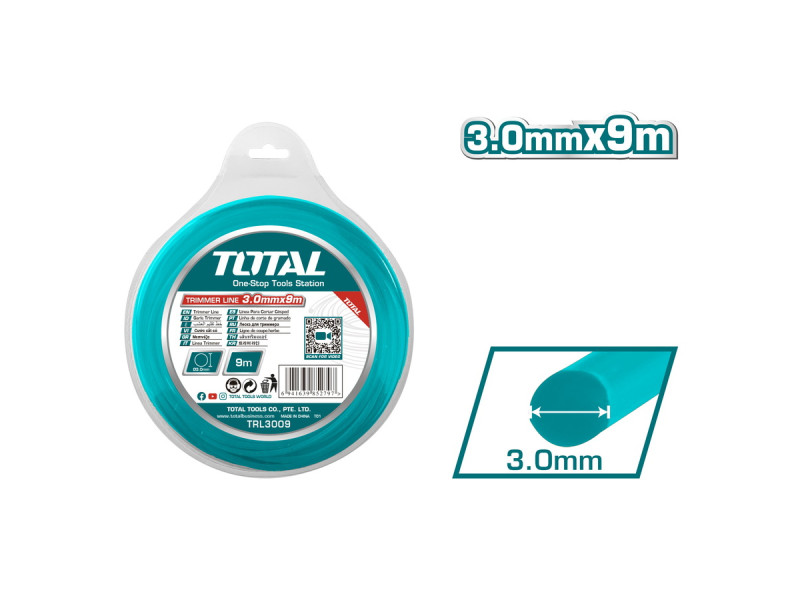 TOTAL ΜΕΣΙΝΕΖΑ ΣΤΡΟΓΓΥΛΗ 3mm - 9m (TRL3009)