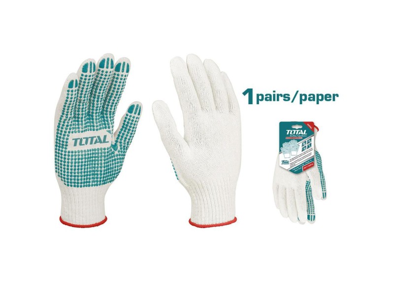 TOTAL KNITTED & PVC DOTS GLOVES (TSP11102P)