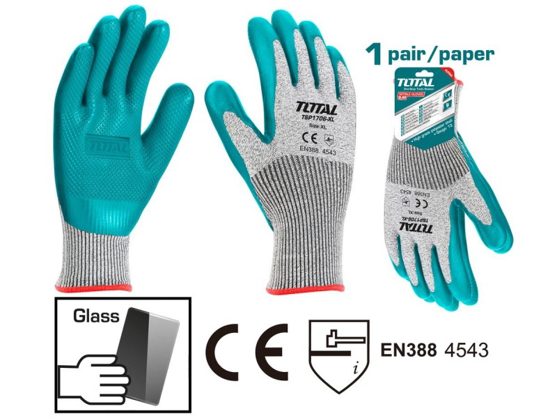 TOTAL Cut-resistant gloves (TSP1706-XL)